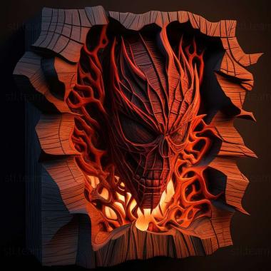 3D model The Amazing Spider Man Web of Fire game (STL)